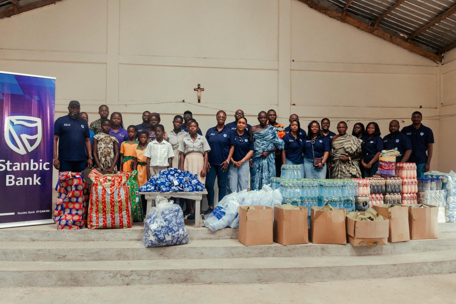 Stanbic Bank Ghana Donates Reusable Volta Pad, Stationery, and Essential Supplies to Support Young Girls